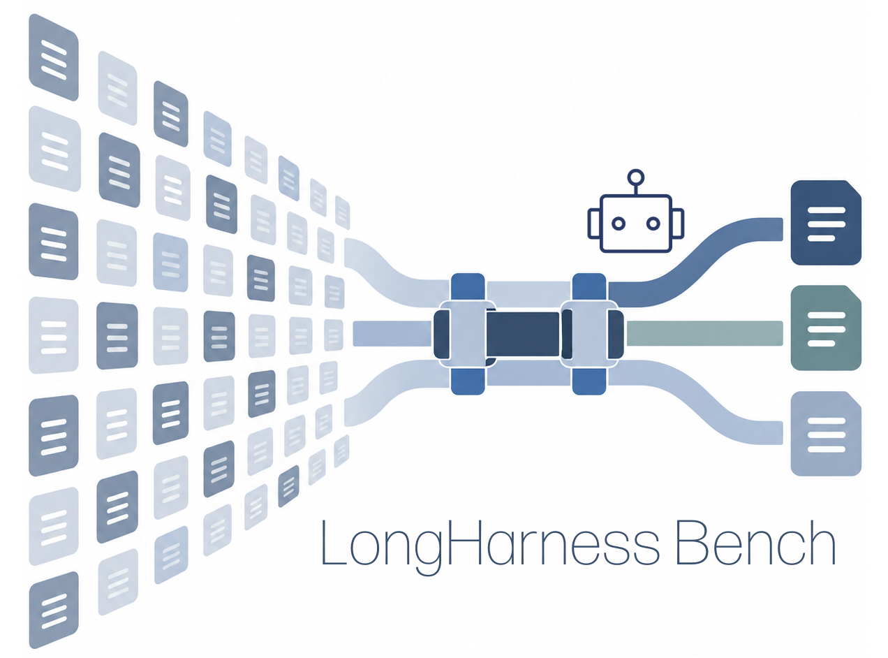 LongHarness Bench: documents routed through a language-model harness.